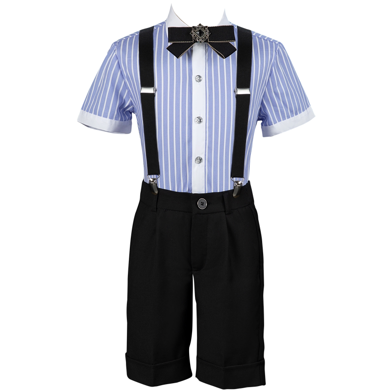 男童礼服短袖主持人钢琴演出服