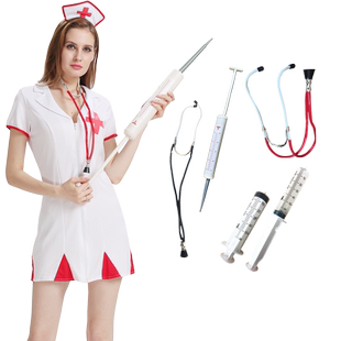 针筒道具 cosplay护士服装成人扮演医生道具听诊器护士节道具玩具