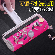大号吸毛滚筒刷水洗粘毛器粘毛滚除尘可水洗衣服地毯宠物去毛滚刷