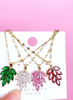 玫瑰银银好纯银S999项毛衣足银吊坠锁骨链七夕情人节女友礼物潮