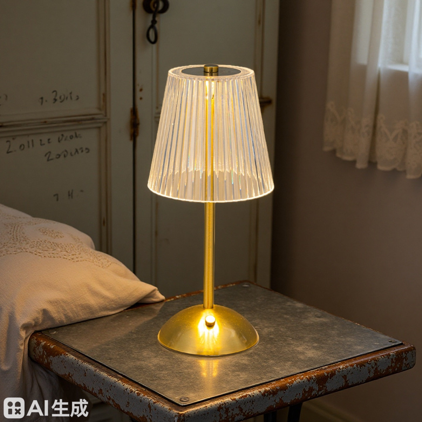 LED台灯简约复古咖啡厅氛围灯桌灯触摸USB充电酒吧台灯