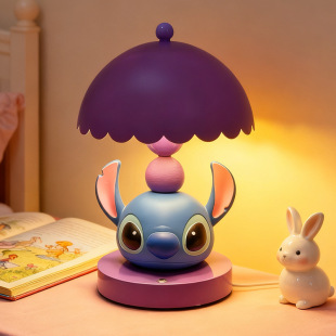 史迪仔装饰台灯卧室床头灯卡通创意小夜灯儿童房间可爱氛围灯