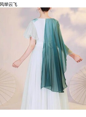 高端儿童礼服女童弹古筝演出服民乐合唱中国风超仙雪纺古风礼服