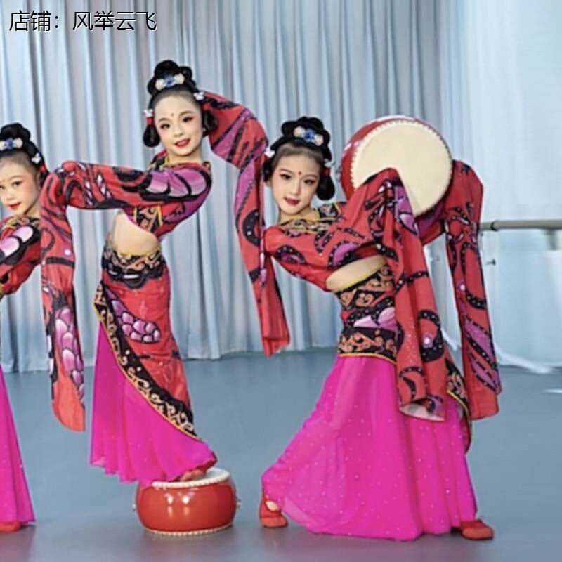 儿童汉唐楚优舞蹈服中国