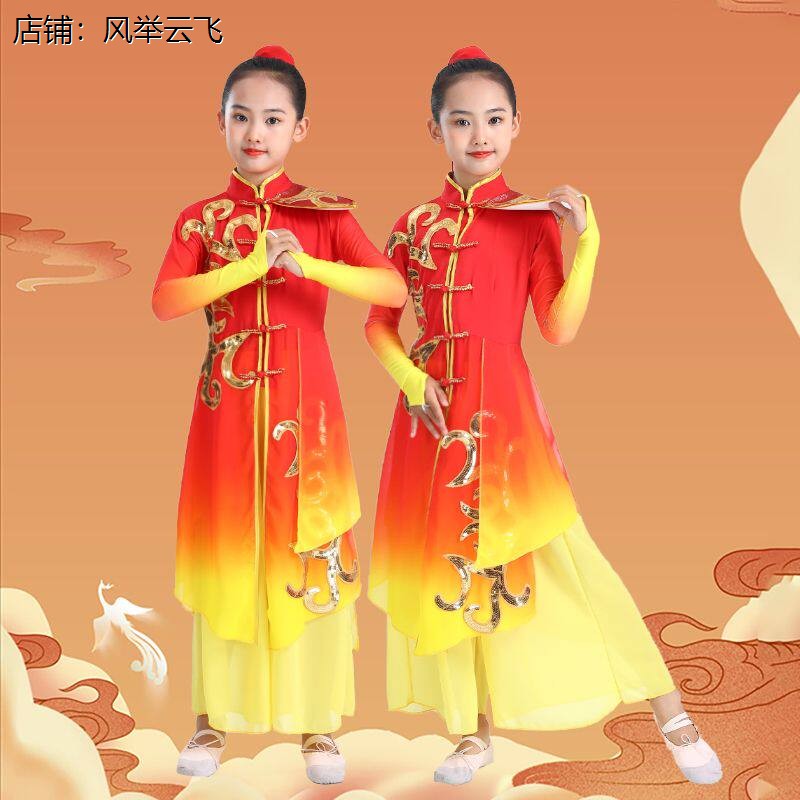 中国新款演出服儿童打鼓