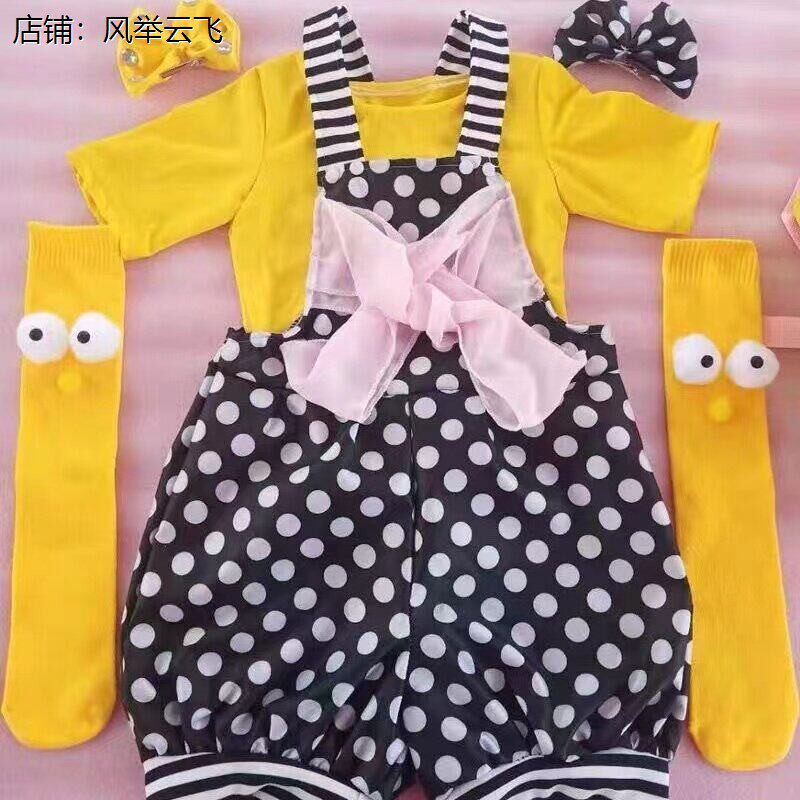儿童演出服加油鸭男女童
