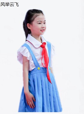 儿童演出服小荷风采浆儿划起的歌谣舞蹈服红领巾少先队员合唱服装