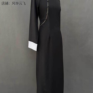 新款太极表演服女舞蹈风暴华宵一同款见自己舞蹈演出服艺考服定制