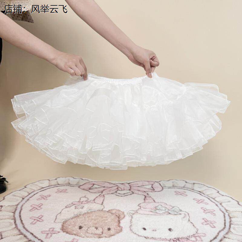 儿童裙撑洛丽塔芭蕾演出蓬蓬纱裙夏短款礼服公主裙内搭衬裙tutu裙