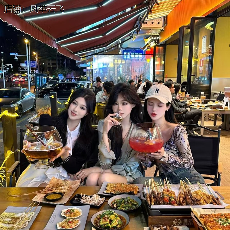 烧烤店啤酒杯创意高颜值