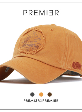 Flipper大号棒球帽韩国代购日系水洗软顶做旧大头围男女鸭舌帽子