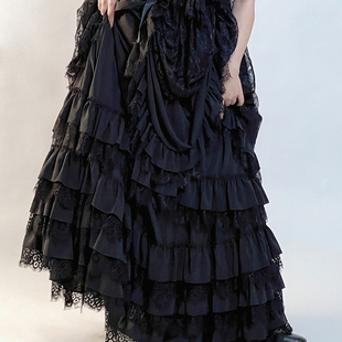 【尾款】阿玛拉永恒者-寡妇裙套装衬衫JSK衬裙万塔黑原创哥特