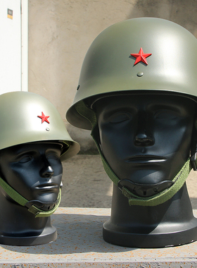 战术兵老式GK80钢盔复古电动车骑行摩托车盔保安头盔防砸防暴头盔