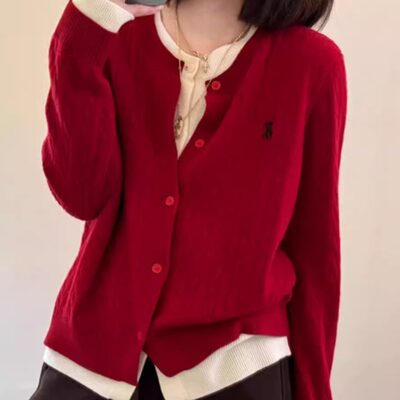 胖mm大尺码女装耶诞红色