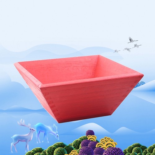 米斗升子实木榫卯结婚风水摆件