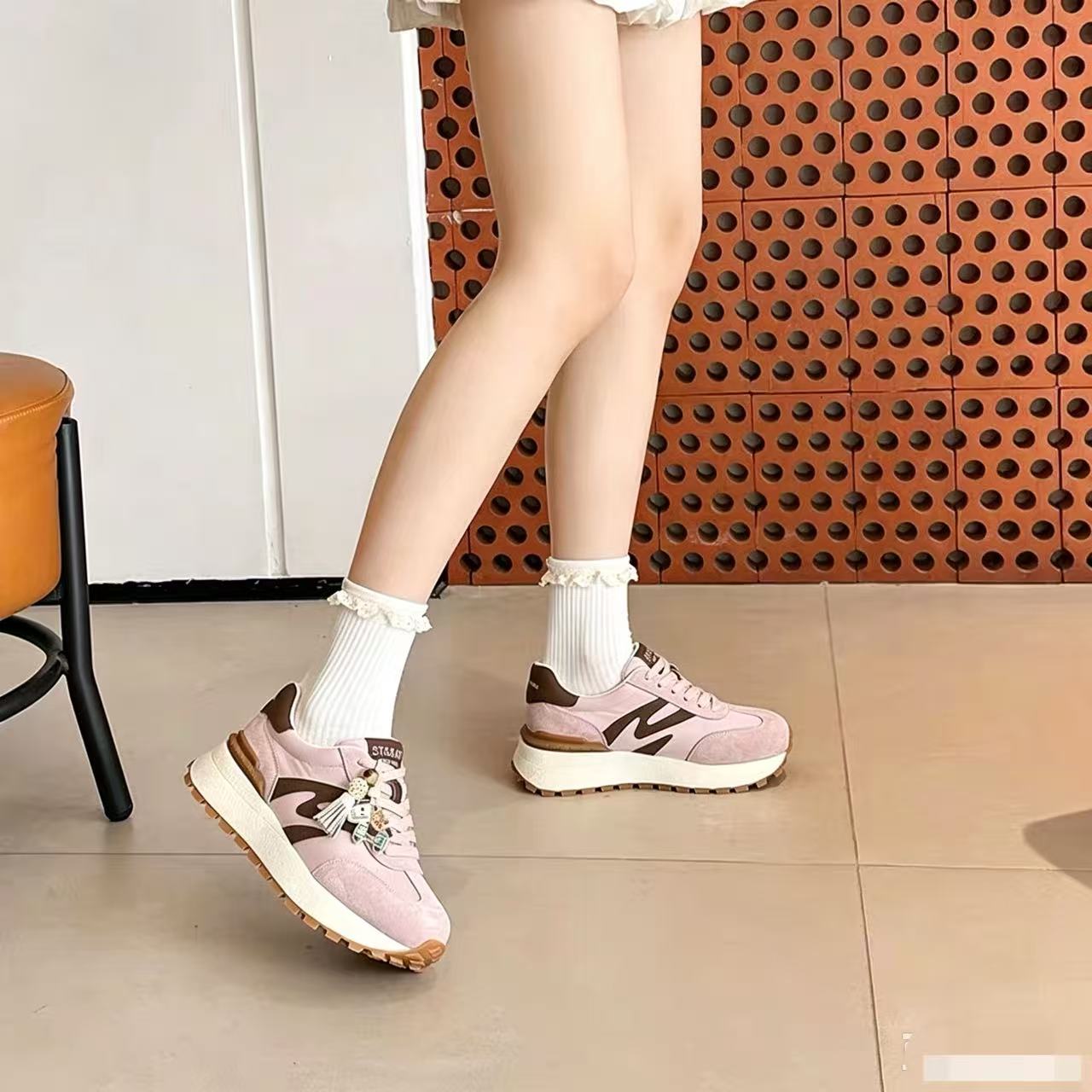 2356厚底增高复古休闲老爹鞋网面透气运动休闲鞋女鞋