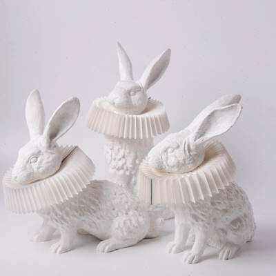 卧室床头台灯客厅餐厅书房兔子儿童房后简约设计造型台灯o.