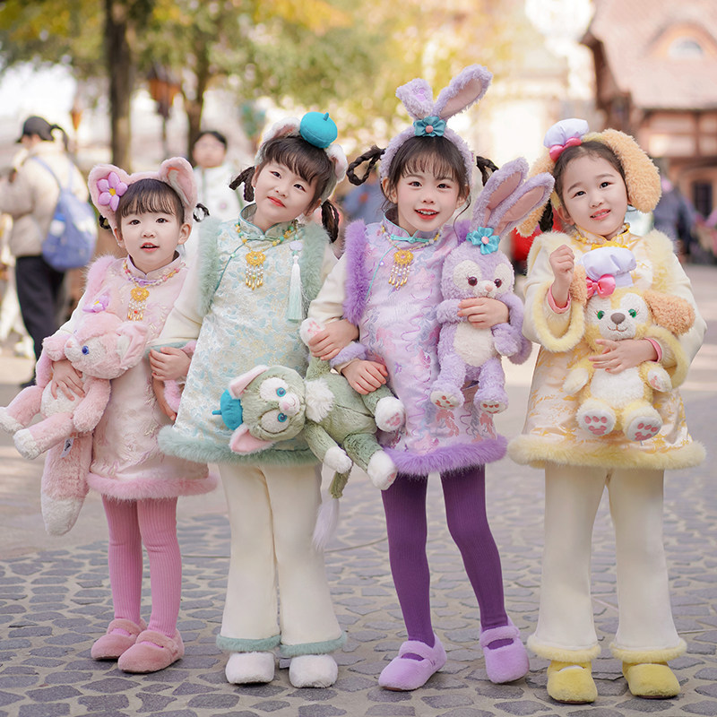 【不加绒】多色旗袍春秋女童套装多色拍照新年元宵国风,童装/婴儿装/亲子装,旗袍,淘宝优惠券,粉丝福利购,淘宝优惠卷