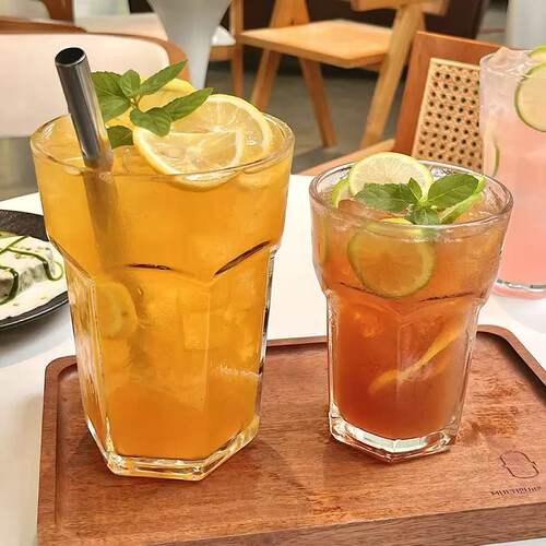 六角玻璃大容量玻璃啤酒杯