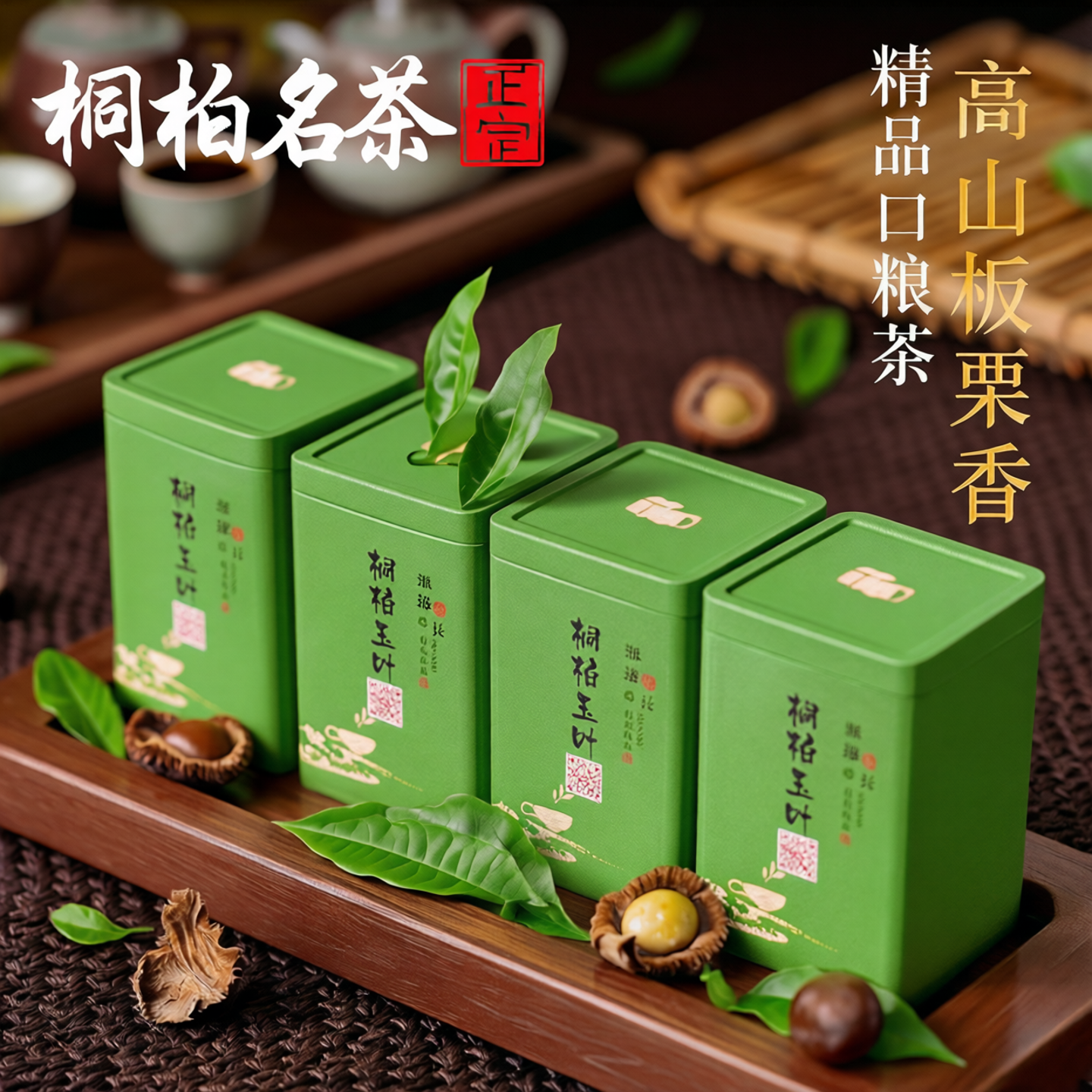 桐柏高山正宗精品百元口粮茶桐柏玉叶板栗香农家自产促销河南特产