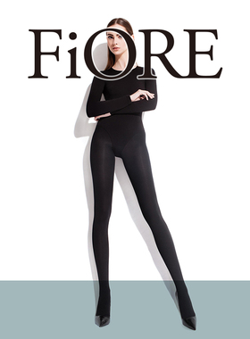Fiore进口连裤袜打底袜秋冬保暖黑色舒适不掉裆高个子100D
