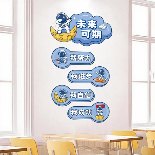 中小学班级教室布置装饰文化墙贴