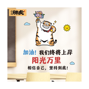 儿童房间装饰贴画励志标语墙贴班级文化布置墙纸激励孩子学习贴纸