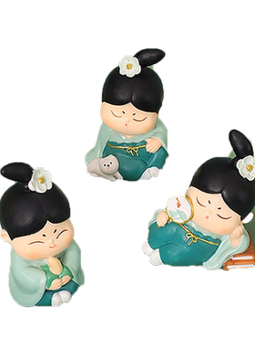 国风治愈系唐仕女小摆件