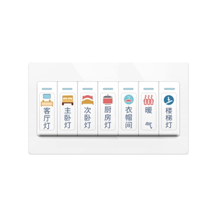 金色夜光家用灯开关标识贴纸开关贴装饰墙贴电表箱提示贴标志轻奢