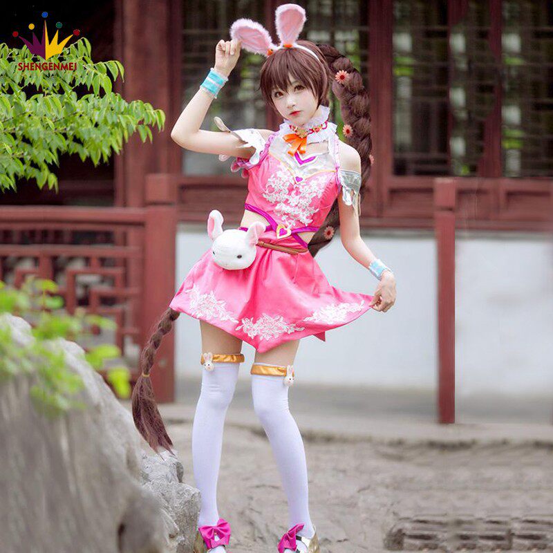 斗罗小舞cos服儿童柔骨魅兔cosplay衣服鞋子假发女动漫古风全套装