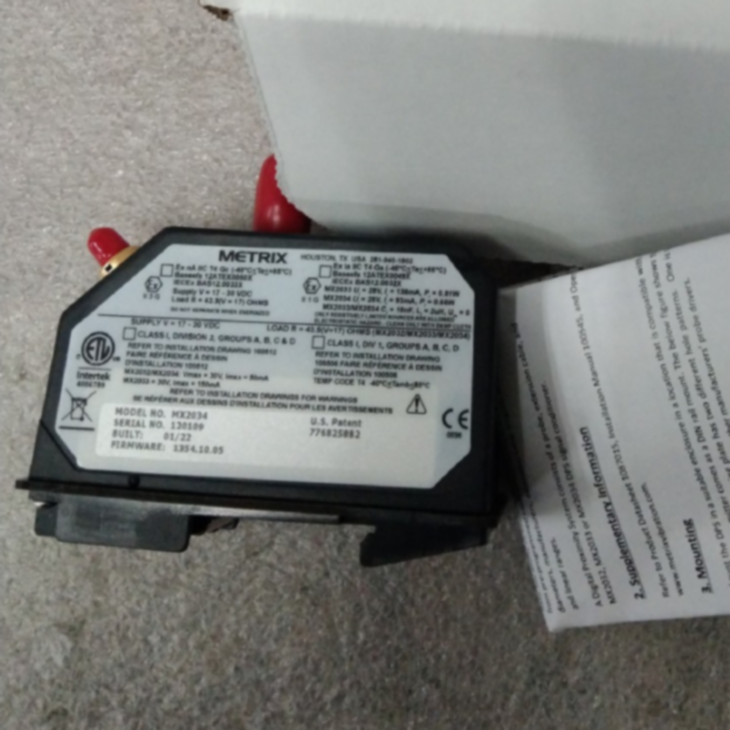 议价美国Metrix迈确MX2032-06-01-09-05传感器MX2032-08-01-05-05