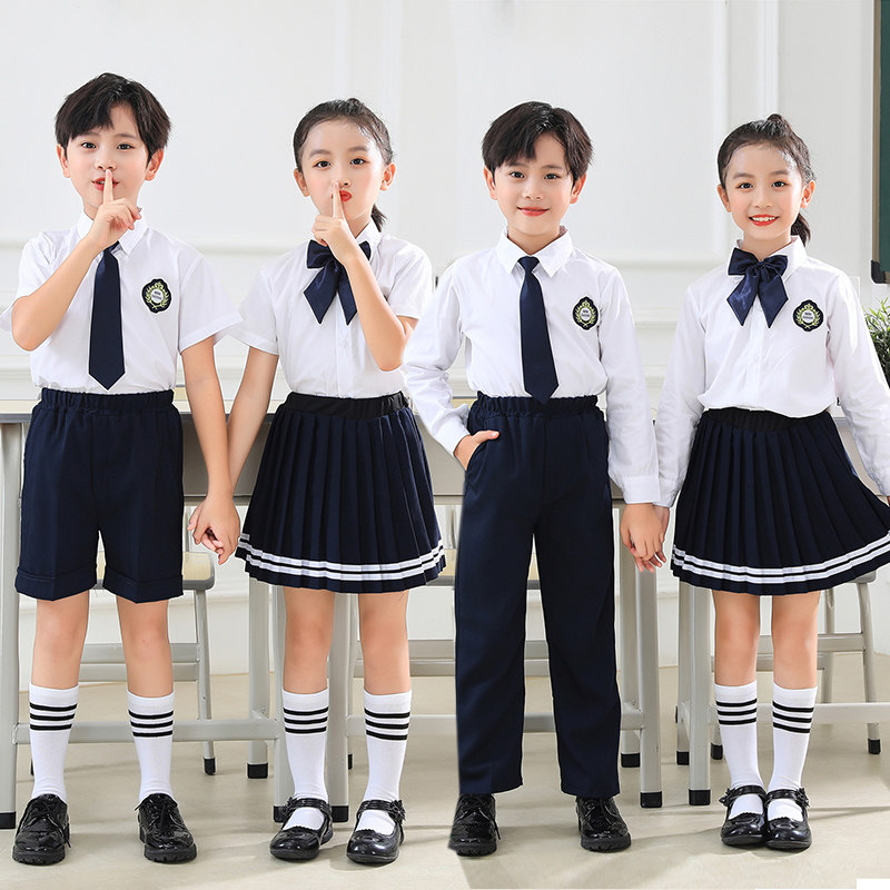 中小学生大合唱表演服装英伦风校服班服朗诵演出服儿童幼儿园园服