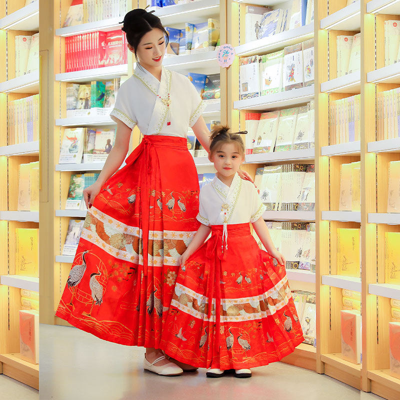 新中式国风宋制明制汉服上衣马面裙子秋冬大码高级感显瘦两件套装