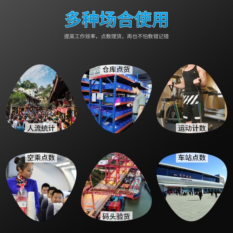 人流量计数器手动机械点数器计次器金属手按数客器记数器记数神器