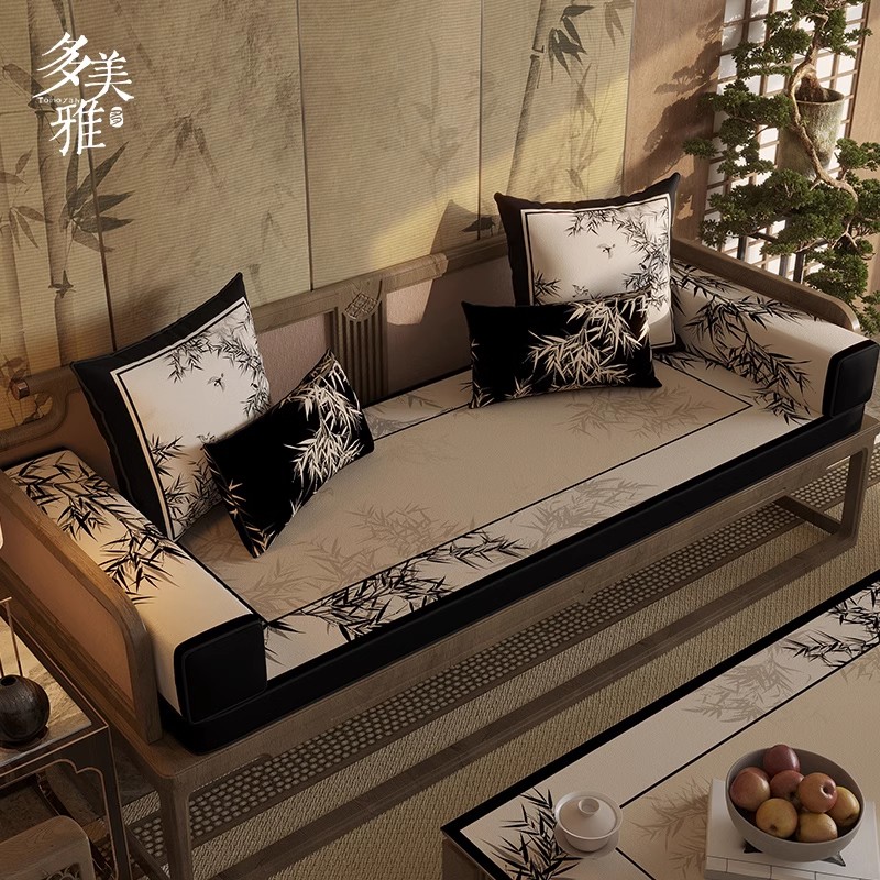 中式红木沙发海绵垫实木罗汉床垫