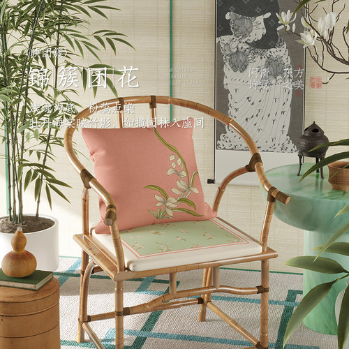 中式2025新款茶椅垫坐垫靠枕抱枕