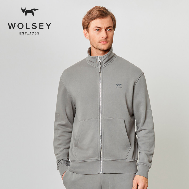 【英国进口】wolsey新款休闲长袖男士卫衣外套男时尚男装运动