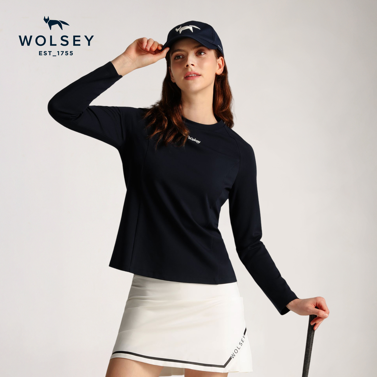 高弹透气天丝混纺羊毛长袖T恤