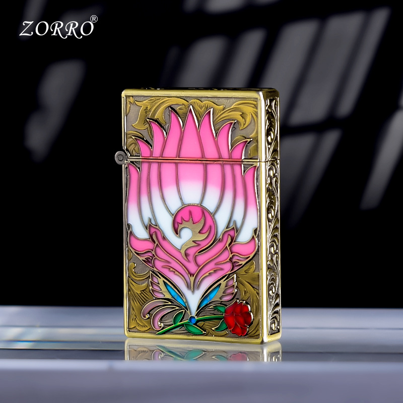 佐罗830超薄夜光九尾盔甲打火机