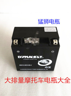 猛狮摩托车电瓶林荫大道VZR1800巡航太子M109R火神VN1700/12V20CH