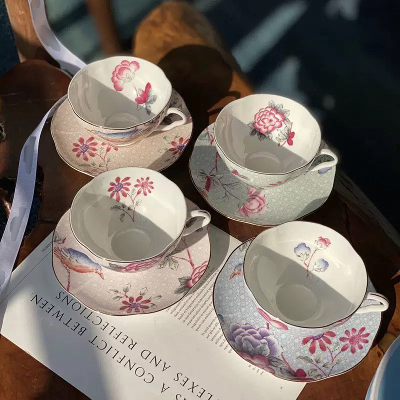 W家玮致活杜鹃欧式骨瓷咖啡杯图片