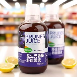 4瓶装记忆宫殿西梅汁益生元西梅纤维果饮西梅浓缩汁果汁大餐救星