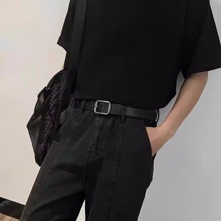 复古针扣皮带男女腰带百搭简约时尚潮流个性学生复古休闲裤带男款