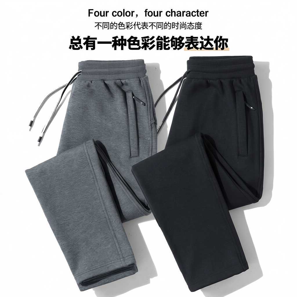 秋冬季休闲裤子保暖防风