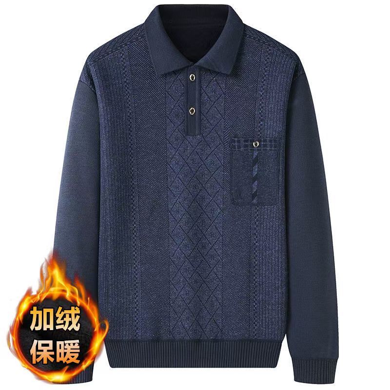 秋冬季毛衣中老年加绒加