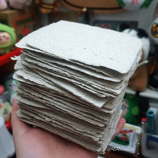 咕咕商店GuGu手帐m5内页印章素材手工再生纸凹凸纹理手写卡纸片