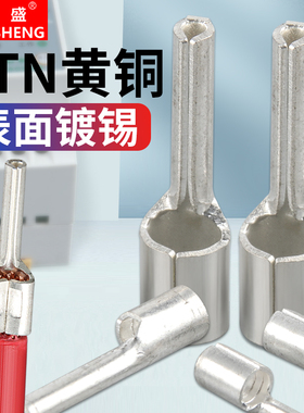 PTN针形裸端头1.25-10/2-13/3.5-13冷压接线端子针型线鼻子铜端子