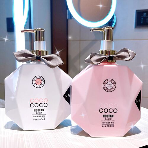 COCO邂逅小黑裙香水润滑肤乳身体乳秋冬补水保湿清爽不油腻按压瓶