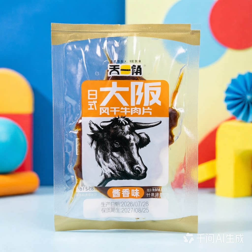 天一角日式大阪风干牛肉片酱香味独立小包装湖岭好吃的牛肉干哦