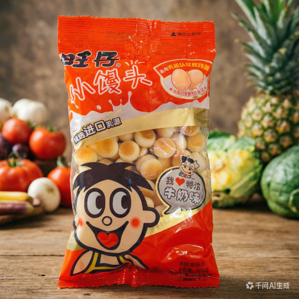 旺仔小馒头特浓牛奶味55克